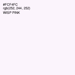 #FCF4FC - Wisp Pink Color Image